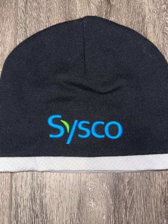 SYSCO Corporation Food Delivery Navy Blue Beanie Hat Size Adult